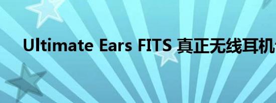 Ultimate Ears FITS 真正无线耳机评测