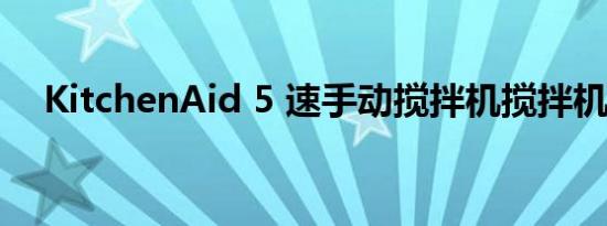 KitchenAid 5 速手动搅拌机搅拌机评论