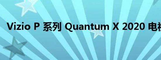 Vizio P 系列 Quantum X 2020 电视评论