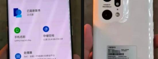 OPPO Find X5 Pro实时图像出现