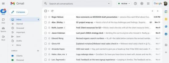 Gmail的新外观可选择从2月8日起推出