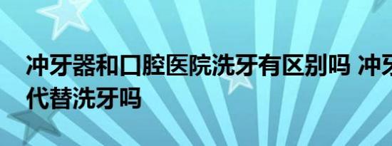 冲牙器和口腔医院洗牙有区别吗 冲牙器可以代替洗牙吗