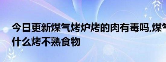 今日更新煤气烤炉烤的肉有毒吗,煤气烤炉为什么烤不熟食物