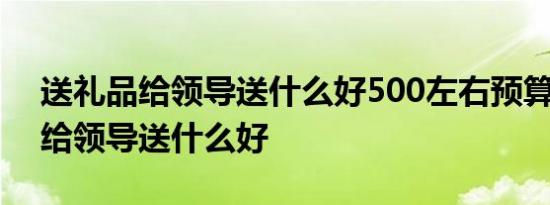 送礼品给领导送什么好500左右预算 送礼品给领导送什么好 