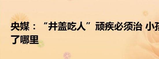 央媒：“井盖吃人”顽疾必须治 小孩到底去了哪里