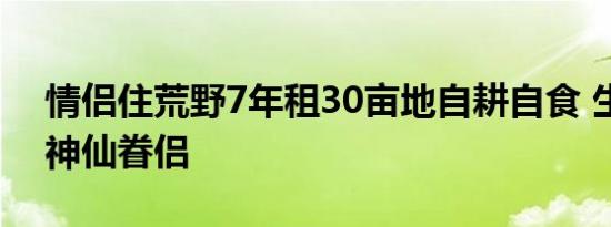 情侣住荒野7年租30亩地自耕自食 生活犹如神仙眷侣