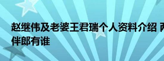 赵继伟及老婆王君瑞个人资料介绍 两人婚礼伴郎有谁