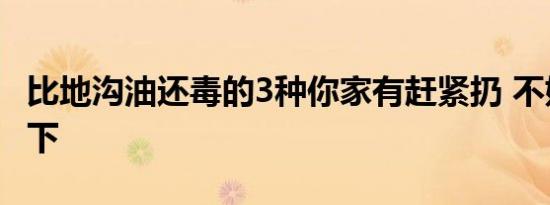 比地沟油还毒的3种你家有赶紧扔 不妨了解一下