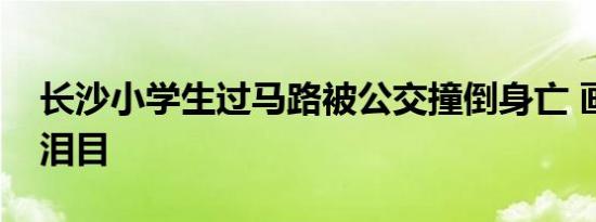 长沙小学生过马路被公交撞倒身亡 画面让人泪目