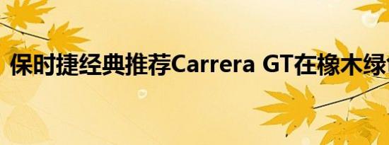 保时捷经典推荐Carrera GT在橡木绿色金属