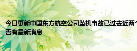 今日更新中国东方航空公司坠机事故已过去近两个月 中方是否有最新消息