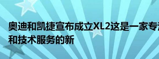 奥迪和凯捷宣布成立XL2这是一家专注于咨询和技术服务的新