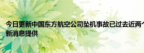 今日更新中国东方航空公司坠机事故已过去近两个月 中方有新消息提供