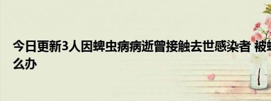 今日更新3人因蜱虫病病逝曾接触去世感染者 被蜱虫咬了怎么办