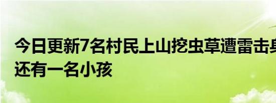 今日更新7名村民上山挖虫草遭雷击身亡 其中还有一名小孩