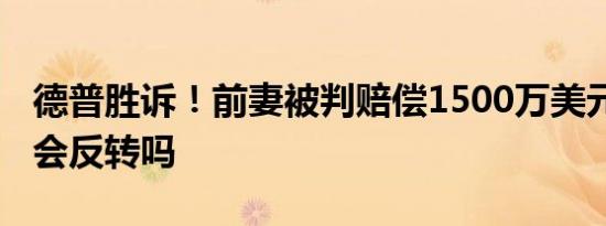 德普胜诉！前妻被判赔偿1500万美元 事情还会反转吗