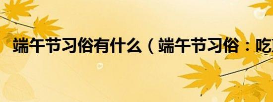 端午节习俗划龙舟视频（端午节习俗：划龙舟）