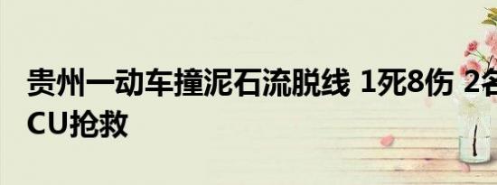 贵州一动车撞泥石流脱线 1死8伤 2名乘客在ICU抢救