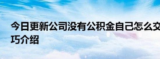 今日更新公司没有公积金自己怎么交 三大技巧介绍