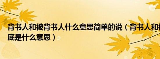 背书人和被背书人什么意思简单的说（背书人和被背书人到底是什么意思）