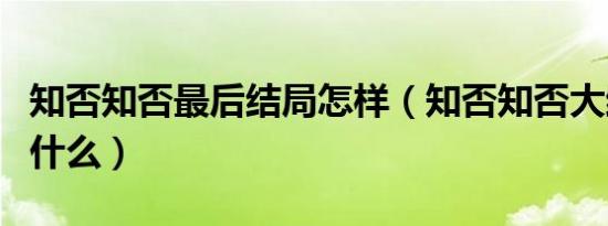 知否知否最后结局怎样（知否知否大结局讲了什么）