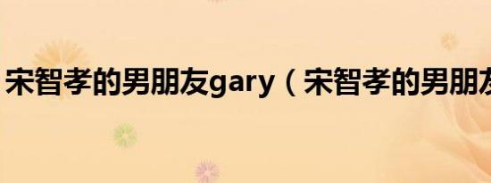 宋智孝的男朋友gary（宋智孝的男朋友是谁）