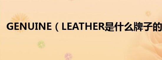 GENUINE（LEATHER是什么牌子的钱包）