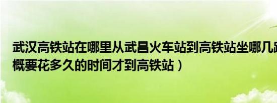 武汉高铁站在哪里从武昌火车站到高铁站坐哪几路公交（大概要花多久的时间才到高铁站）