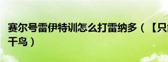 赛尔号雷伊特训怎么打雷纳多（【只能用极电千鸟）