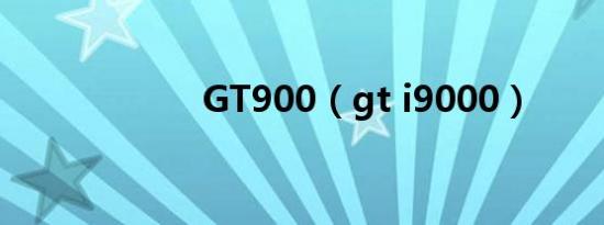 GT900（gt i9000）