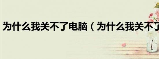 为什么我关不了电脑（为什么我关不了电脑）