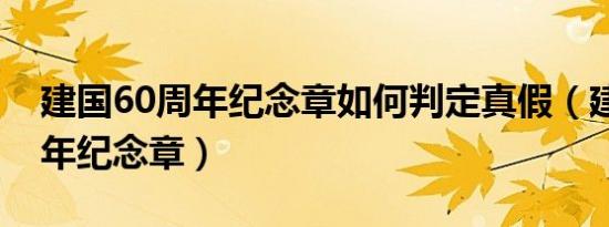 建国60周年纪念章如何判定真假（建国60周年纪念章）