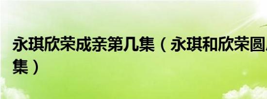 永琪欣荣成亲第几集（永琪和欣荣圆房是第几集）