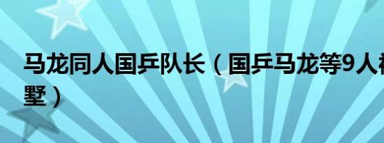 马龙同人国乒队长（国乒马龙等9人被赠大别墅）