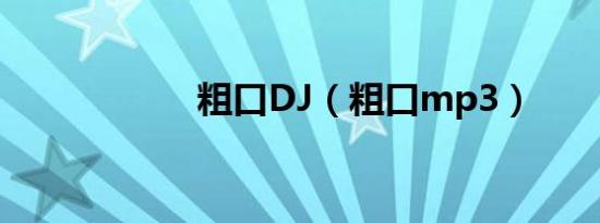 粗口DJ（粗口mp3）