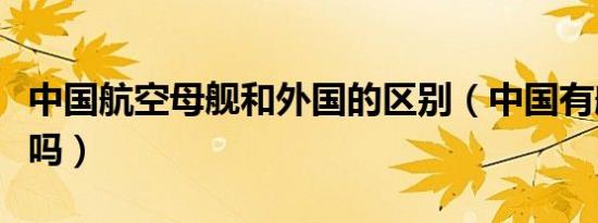 中国航空母舰和外国的区别（中国有航空母舰吗）