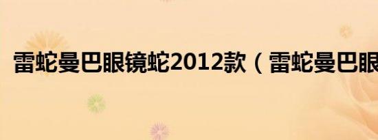 雷蛇曼巴眼镜蛇2012款（雷蛇曼巴眼镜蛇）