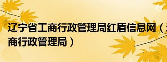 辽宁省工商行政管理局红盾信息网（辽宁省工商行政管理局）