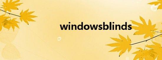 windowsblinds