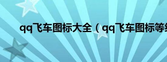 qq飞车图标大全（qq飞车图标等级）