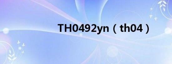 TH0492yn（th04）