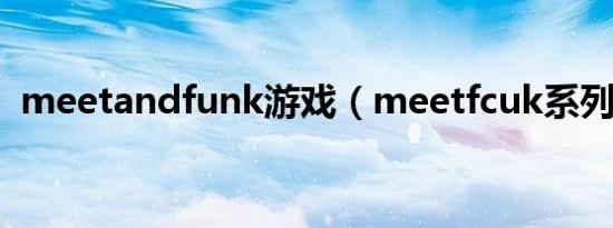 meetandfunk游戏（meetfcuk系列游戏）