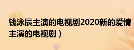 钱泳辰主演的电视剧2020新的爱情（钱泳辰主演的电视剧）