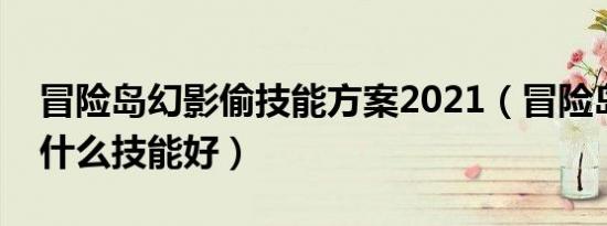 冒险岛幻影偷技能方案2021（冒险岛幻影偷什么技能好）