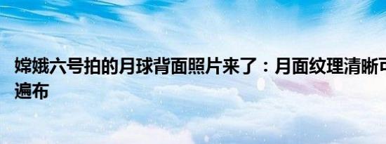 嫦娥六号拍的月球背面照片来了：月面纹理清晰可见 陨石坑遍布