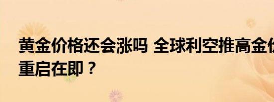 黄金价格还会涨吗 全球利空推高金价，牛市重启在即？