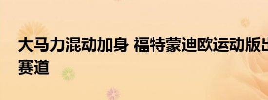 大马力混动加身 福特蒙迪欧运动版出击性能赛道