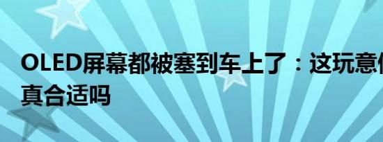 OLED屏幕都被塞到车上了：这玩意做这么大真合适吗