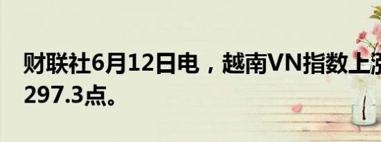 财联社6月12日电，越南VN指数上涨1%至1297.3点。