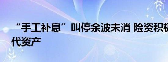 “手工补息”叫停余波未消 险资积极寻觅替代资产